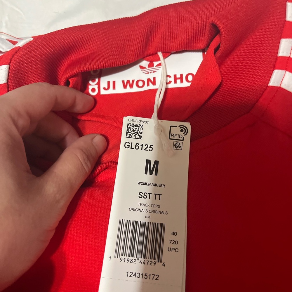 Adidas Red Track Top